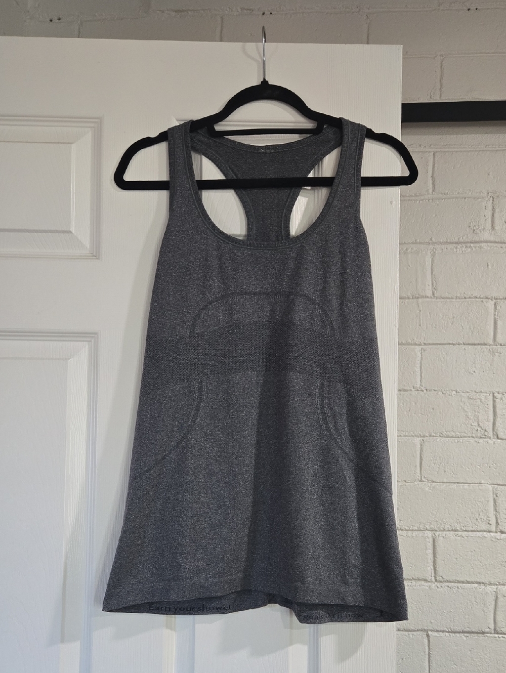 Lululemon Gray Racerback Athletic Tank Top Size 12